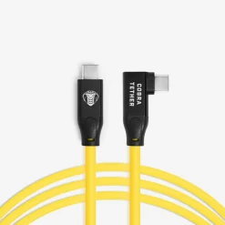 Cobra Tether USB-C / USB-C 90° - 5m - Jaune