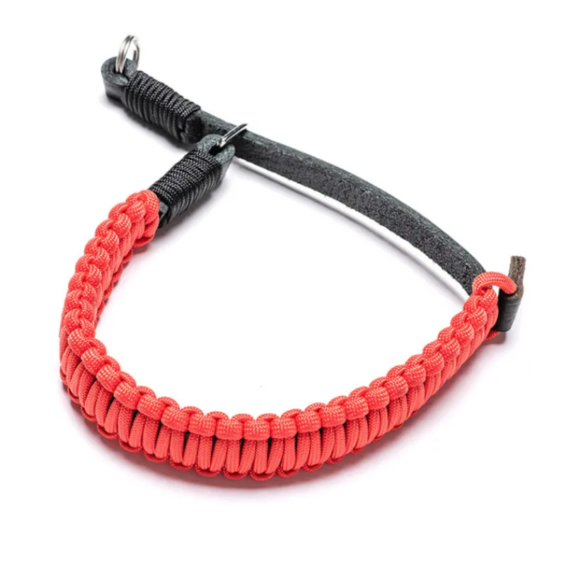 Leica COOPH Paracord Hand Strap noir/rouge 18892