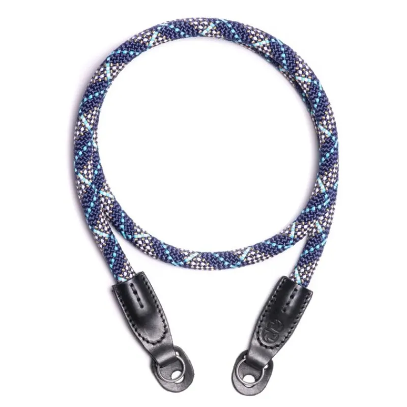 Cooph rope Camera Strap plaid blue 130cm