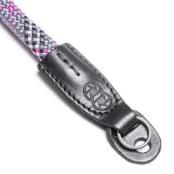 Cooph rope Camera Strap plaid grey/fuschia 130cm