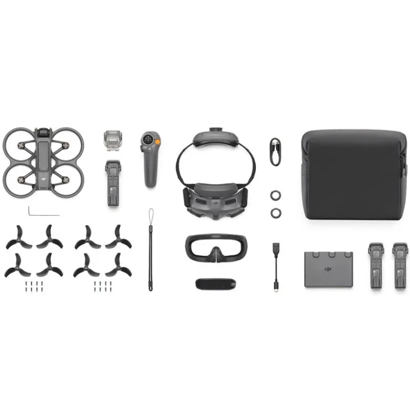 DJI Avata 2 Fly More Combo 3 batteries - Drone FPV Immersif avec Prises de Vue 4K Ultra-Grand-Angle
