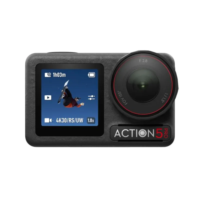 DJI Osmo Action 5 Adventure Combo - Caméra 4K étanche avec stabilisation et double écran