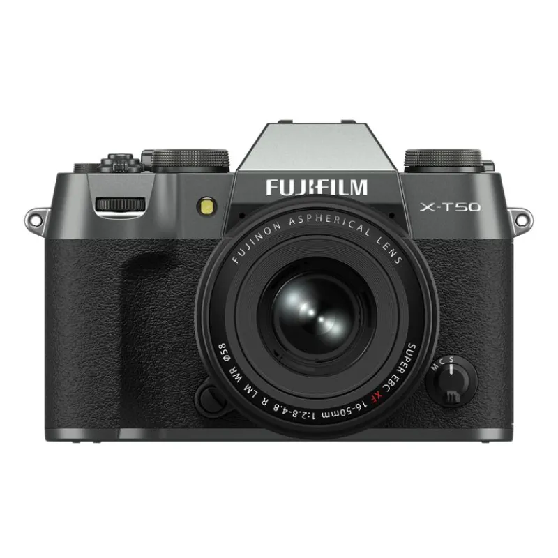 Fujifilm FUJI X-T50 CHARCOAL + XF16-50mm : Appareil Photo Hybride 40,2 MP avec Vidéo 6,2K et Simulations de Film