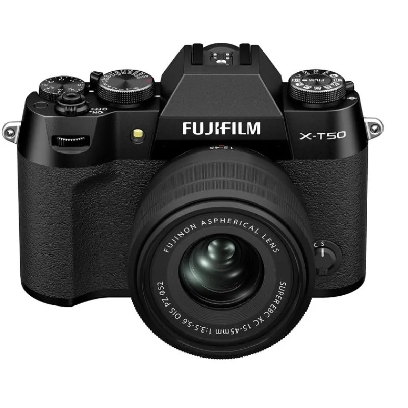 Fujifilm FUJI X-T50 NOIR + XC 15-45mm : Appareil Photo Hybride 40,2 MP avec Vidéo 6,2K et Simulations de Film