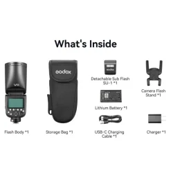 GODOX Speedlite V1 Pro Nikon - Flash Innovant avec Charge Rapide