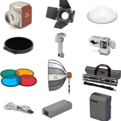 Hobolite Kit Avant Creator AC/DC : Éclairage portable 100W avec batterie V-Mount et accessoires polyvalents