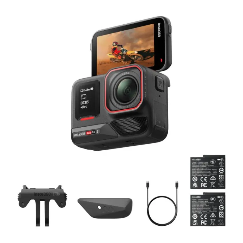 INSTA360 ACE PRO 2 – Caméra 8K avec Double Puce AI et Étanchéité 12m