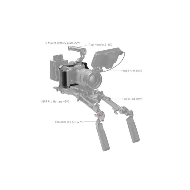Smallrig Kit Cage 4510 pour Leica SL3 - Protection Robuste et Montage Polyvalent