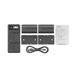 Smallrig Kit 3823 NP-F970 - 2 Batteries + Chargeur USB-C pour Sony