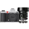 Leica SL2 argent avec Noctilux-M 50 f/1.2 ASPH. et bague M-Adapter L 10618