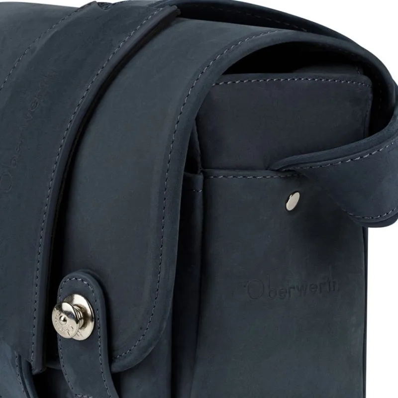 Oberwerth THE Q BAG MIDNIGHT BLUE CUIR HYDROPHOBE