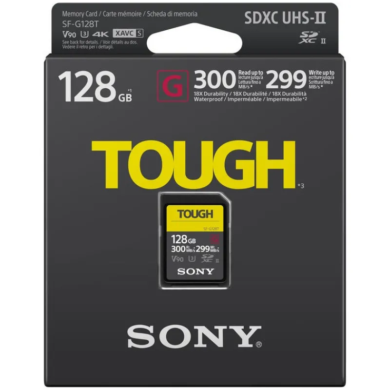 Sony PANAJOU - SD SERIE G TOUGH 128GB R300W299 UHS-II C