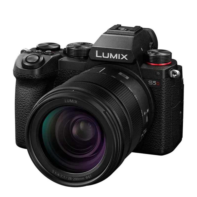 Panasonic LUMIX S5D + 28-200mm - Hybride plein format compact, vidéo 4K et stabilisation