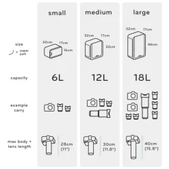 Peak Design CAMERA CUBE (MEDIUM) - Panajou
