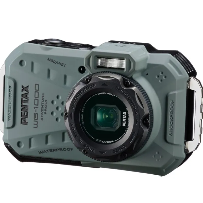 Pentax WG-1000 Olive : Appareil Photo Tout-Terrain Étanche et Résistant