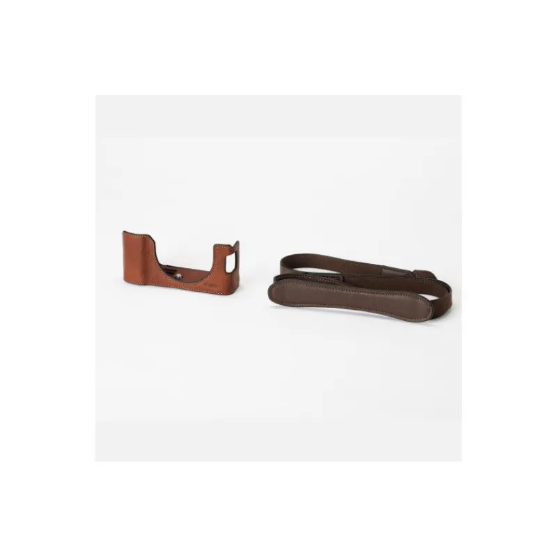 Smallrig 4699 Demi Étui en Cuir Brun pour FUJIFILM X100VI - Protection Élégante