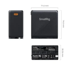 Smallrig 4469 NP-F970 USB-C orange - Batterie Rechargeable 10500mAh pour Caméras
