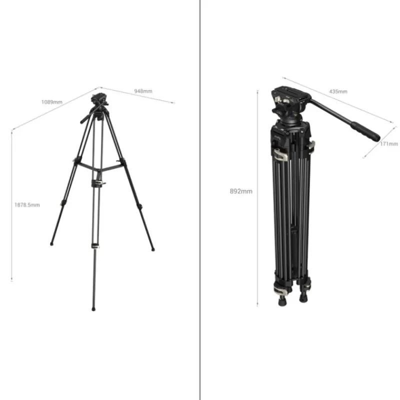Smallrig 3751 TREPIED VIDEO TETE FLUIDE AD 01
