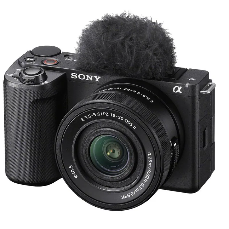 Sony ZV-E10 II + SEL E 16-50MM PZ OSS II | Appareil hybride APS-C 26MP, 4K60p, Eye AF en temps réel