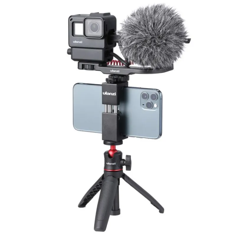 Ulanzi MT-08 Trépied de Table Extensible : Perche à Selfie et Photographie Mobile