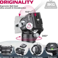 Ulanzi X Coman Zero V Carbon Video Tripod