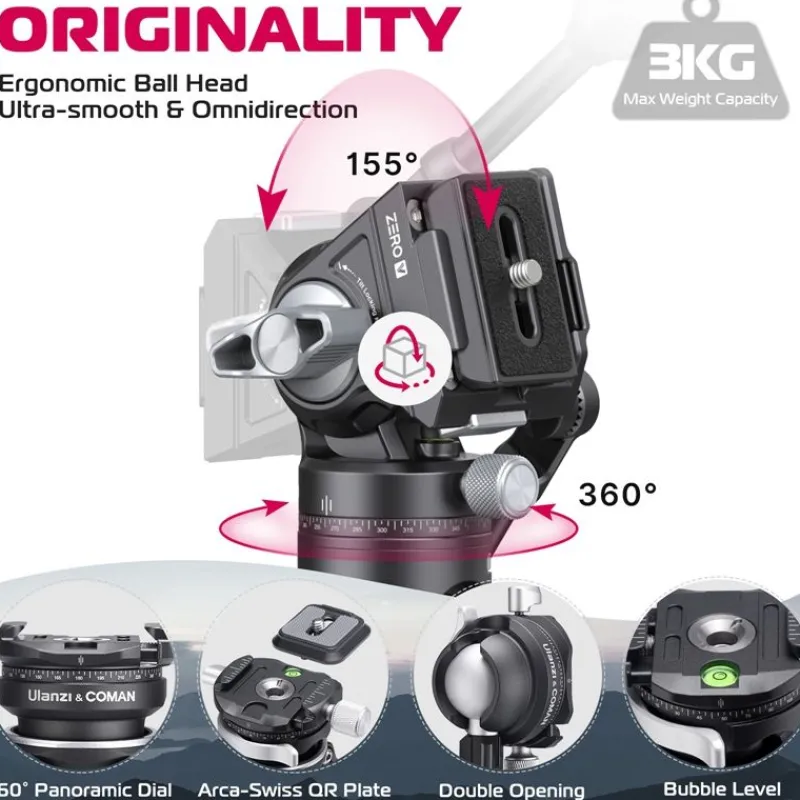 Ulanzi X Coman Zero V Carbon Video Tripod